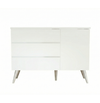 Cômoda de Bebê Viena com Porta Branco Fosco