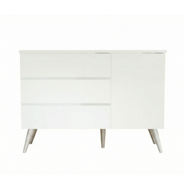 Cômoda de Bebê Viena com Porta Branco Fosco