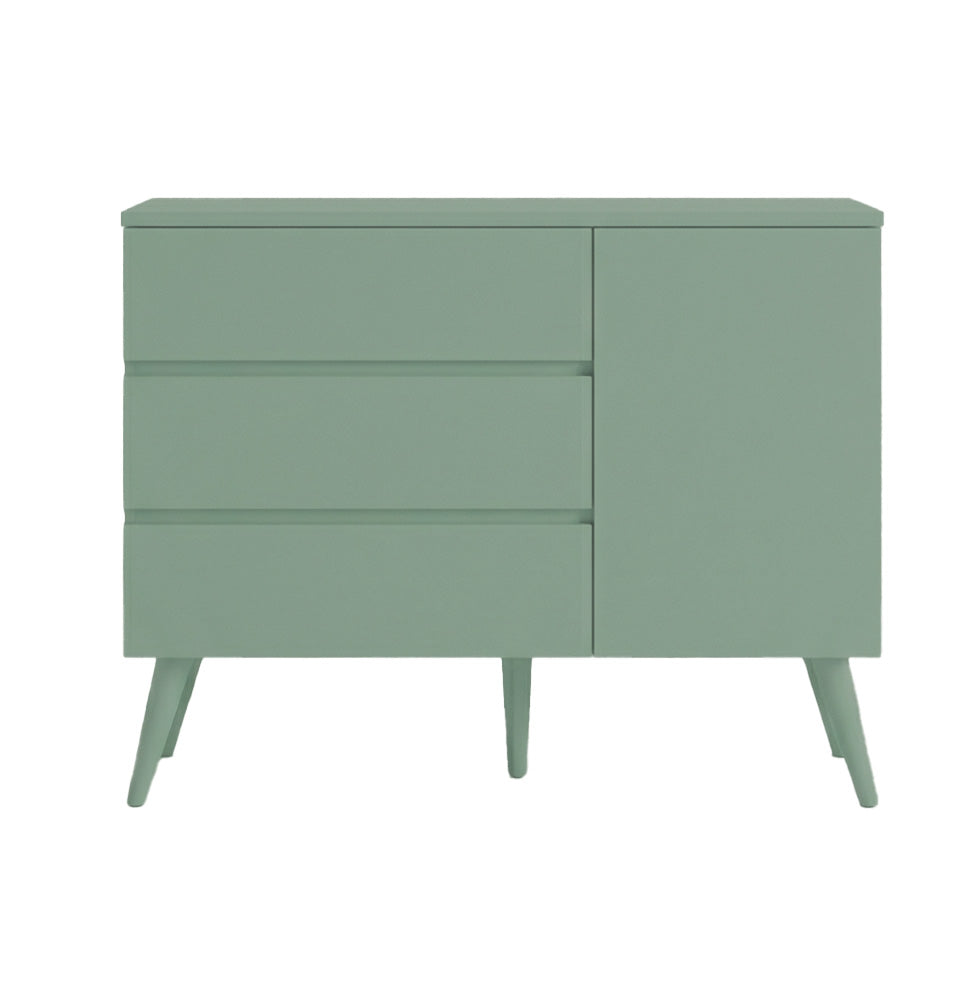 Cômoda de Bebê Viena com Porta Verde Jardim