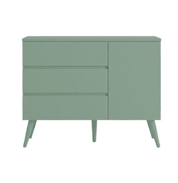 Cômoda de Bebê Viena com Porta Verde Jardim
