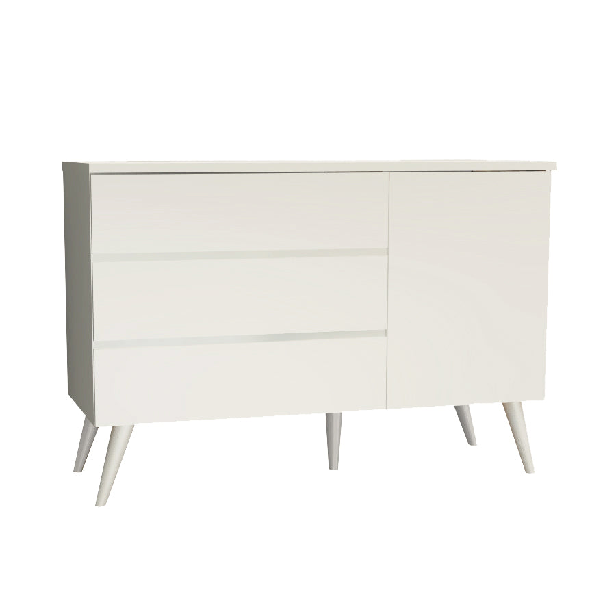 Cômoda de Bebê Viena com Porta Greige