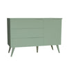 Cômoda de Bebê Viena com Porta Verde Jardim