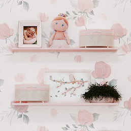 Prateleira Infantil 100cm Rosa Claro