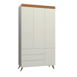 Guarda Roupa Infantil Viena Greige e Mel