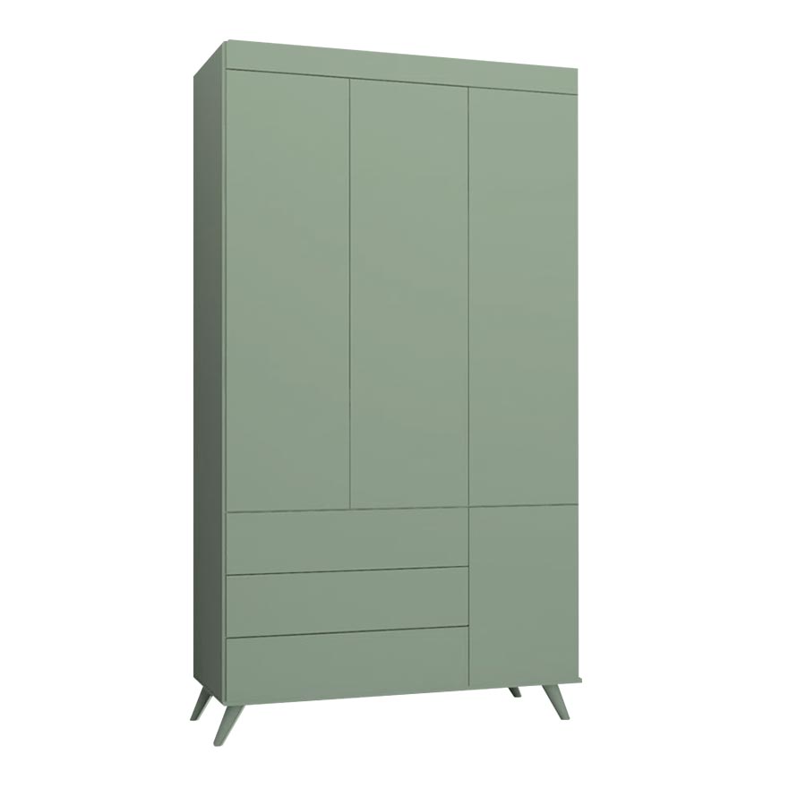 Guarda Roupa Infantil Viena Verde Jardim