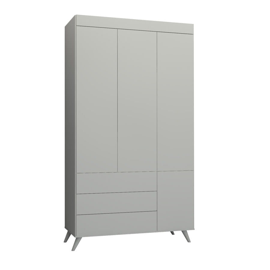 Guarda Roupa Infantil Viena Cinza Harbor