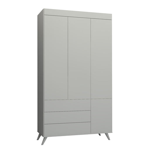 Guarda Roupa Infantil Viena Cinza Harbor