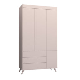 Guarda Roupa Infantil Viena Rosa Claro