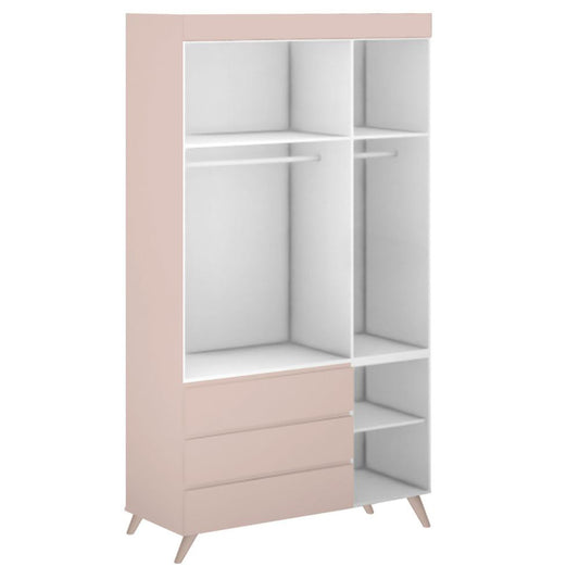 Guarda Roupa Infantil Viena Rosa Claro