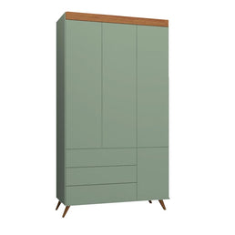 Guarda Roupa Infantil Viena Verde Jardim e Mel