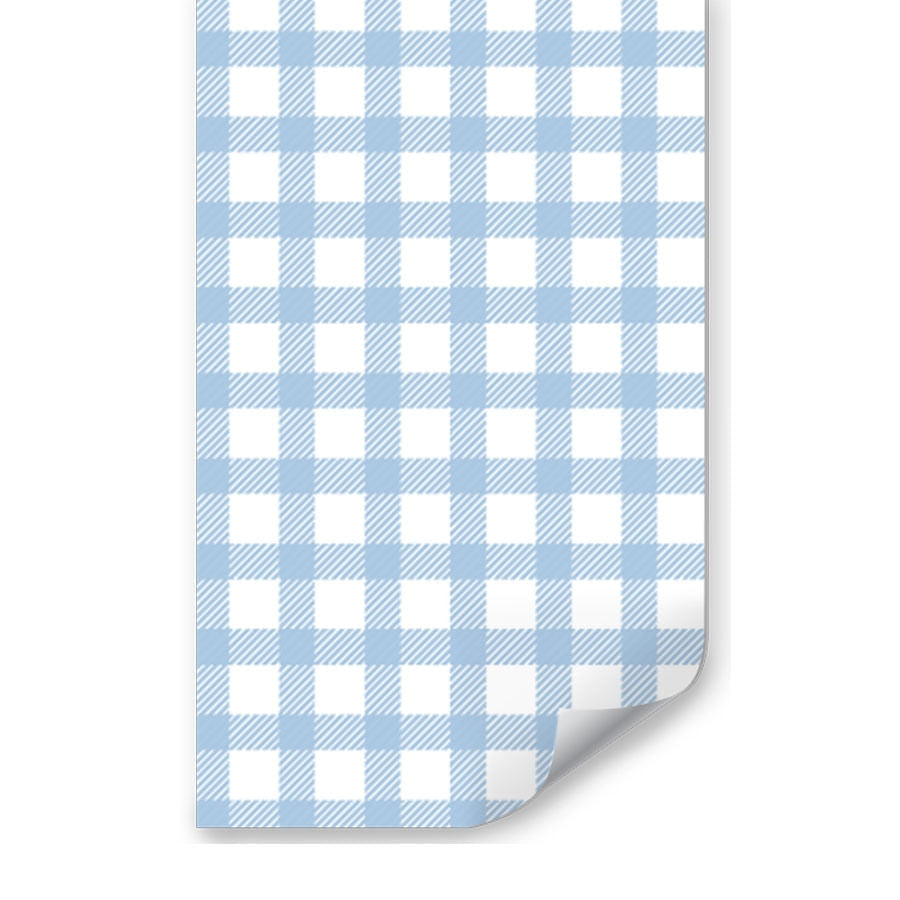 old-Papel de Parede Vichy Azul Clássico