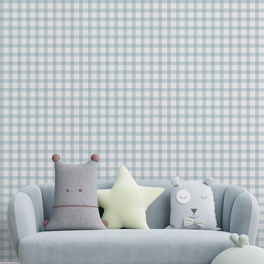 Papel de Parede Vichy Azul