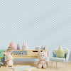 Papel de Parede Infantil Mini Arabesco Azul Claro