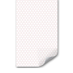 Papel de Parede Infantil Mini Arabesco Invertido Rosa Claro