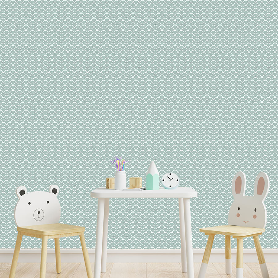 Papel de Parede Infantil Onda Malva