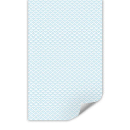 Papel de Parede Infantil Onda Azul Claro