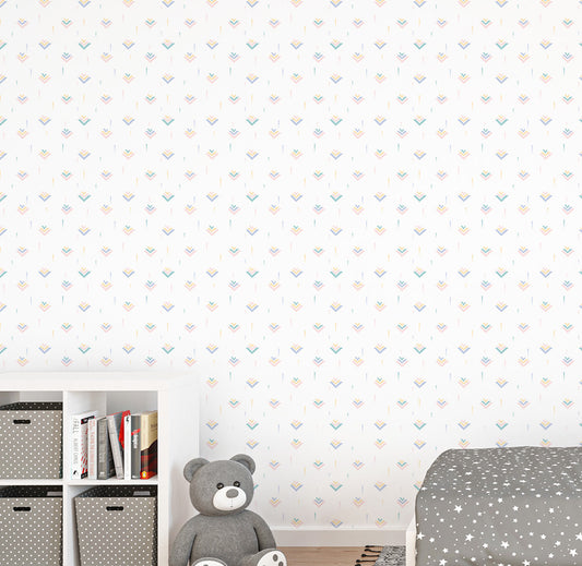 Papel de Parede Infantil Gaivota Rosa