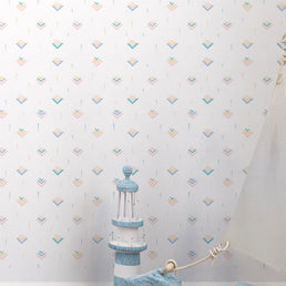 Papel de Parede Infantil Gaivota Rosa