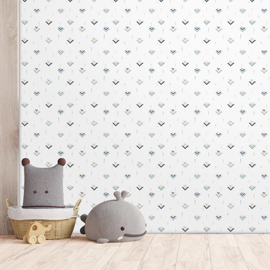 Papel de Parede Infantil Gaivota Azul