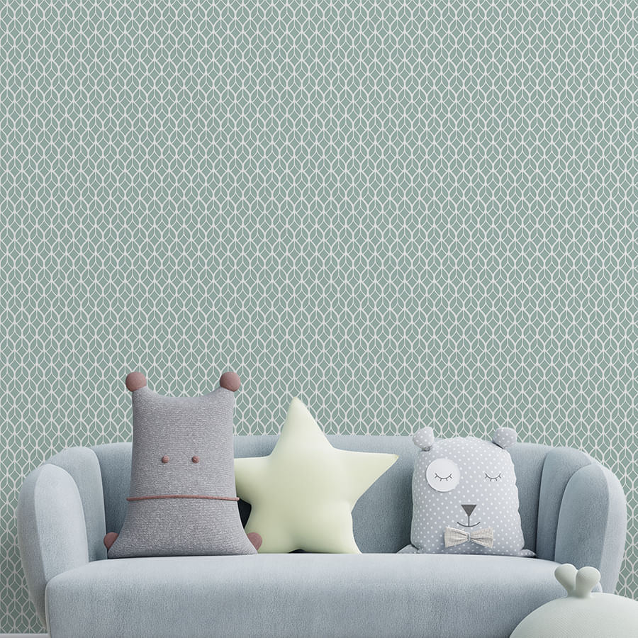 Papel de Parede Folhas Malva