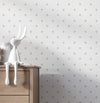 Papel de Parede Infantil Poá Aquarela Bege
