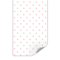 Papel de Parede Infantil Poá Aquarela Rosa Clássico