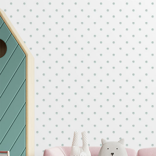 Papel de Parede Infantil Poá Aquarela Malva