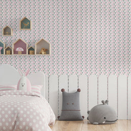 Papel de Parede Triângulos Rosa