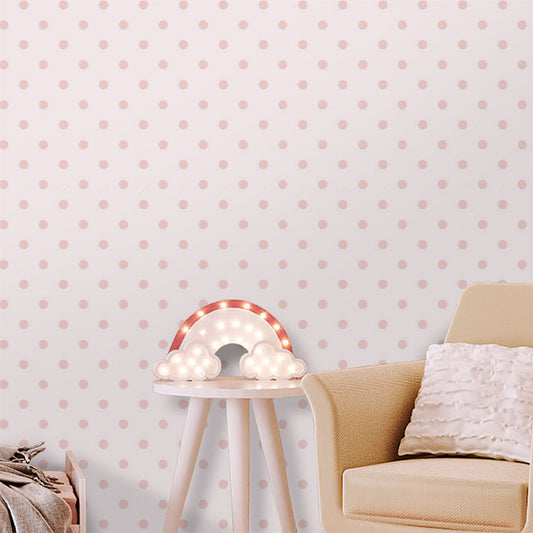 Papel de Parede Infantil Poá Rosa