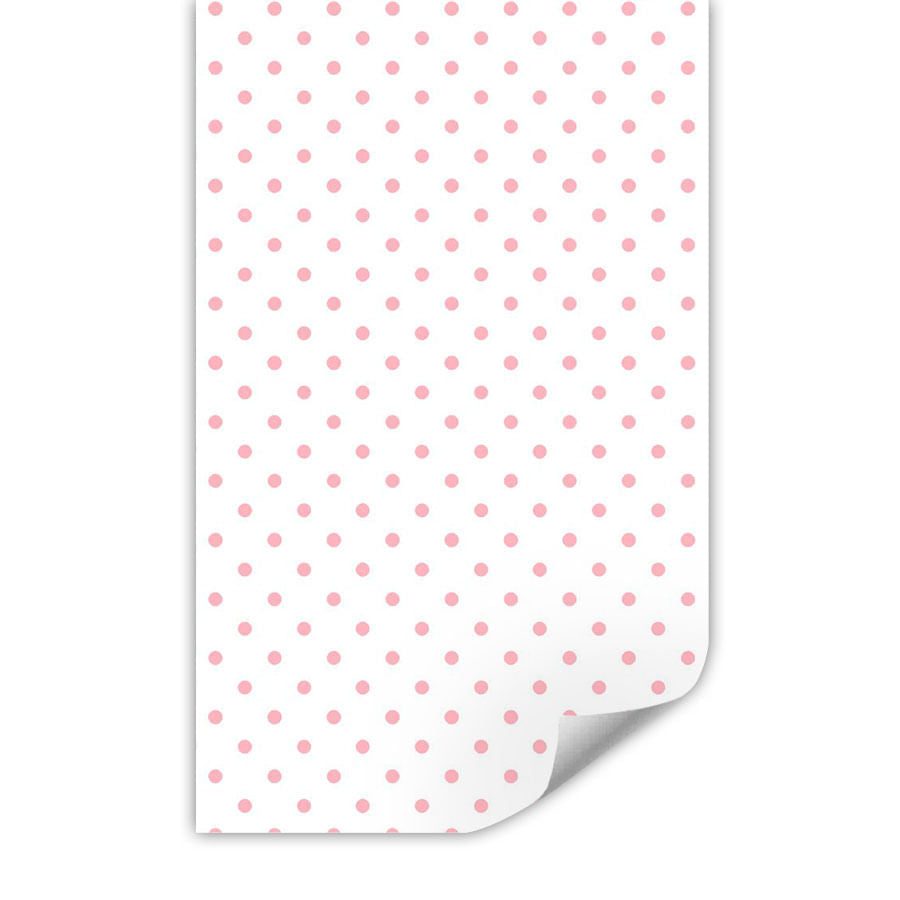 Papel de Parede Infantil Poá Rosa Clássico