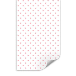 Papel de Parede Infantil Poá Rosa Clássico