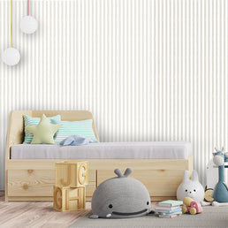 Papel de Parede Listra Média Aquarela Bege