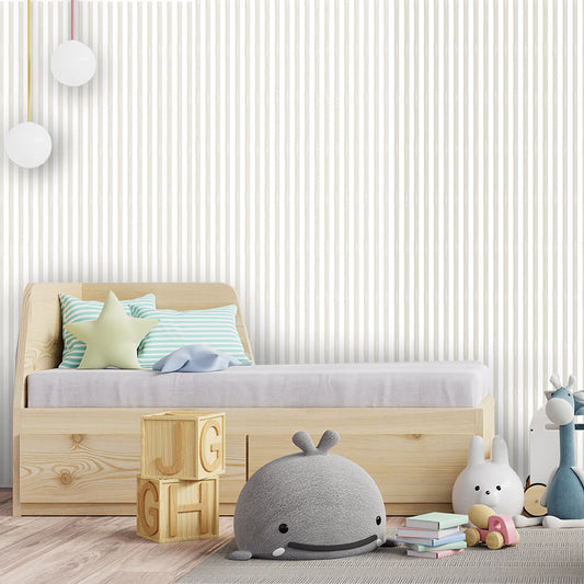 Papel de Parede Listra Média Aquarela Bege