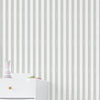 Papel de Parede Infantil Listra Média Aquarela Cinza