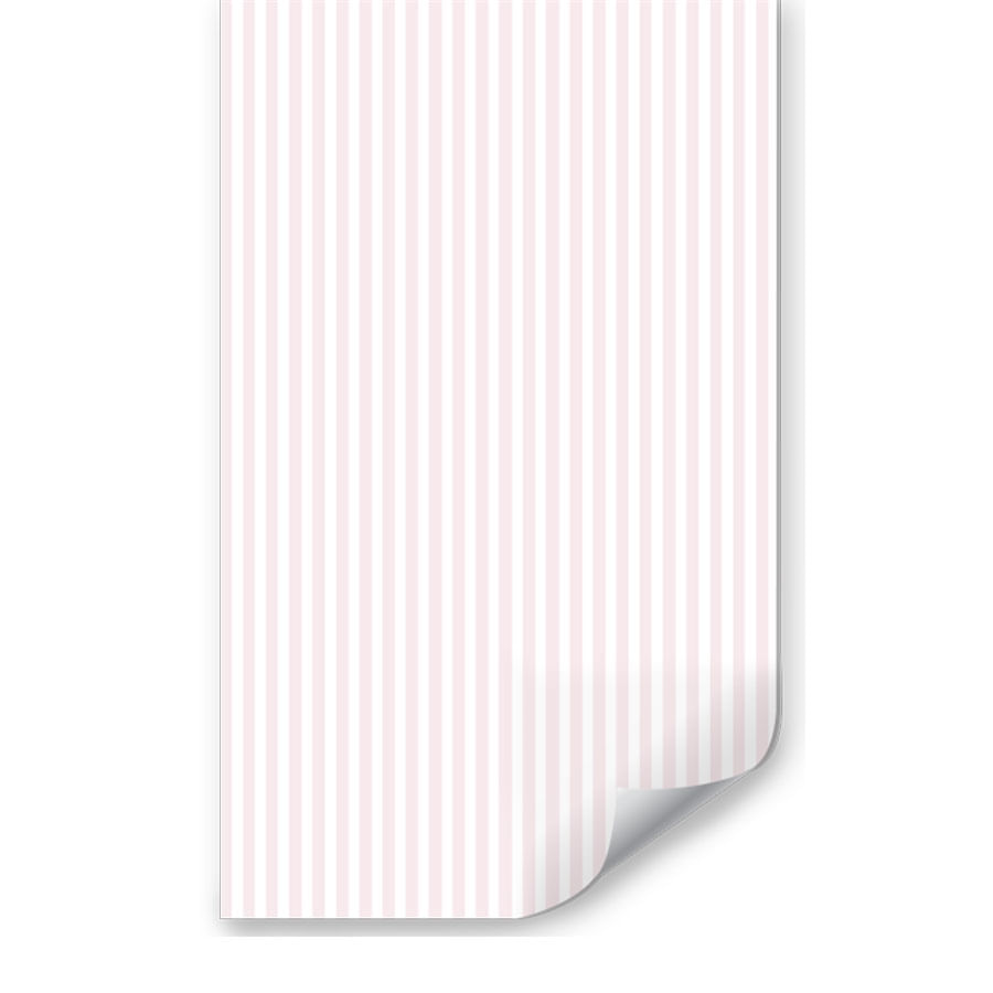 Papel de Parede Infantil Listra Fina Rosa