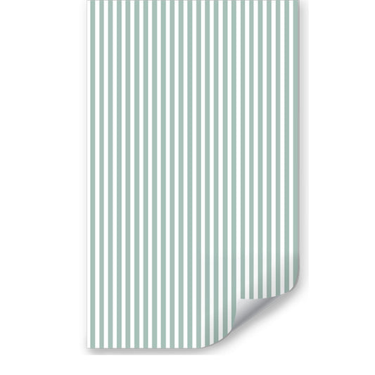 Papel de Parede Infantil Listra Fina Verde