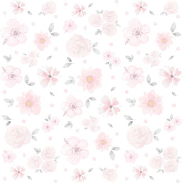 Papel de Parede Floral Grande Aquarela