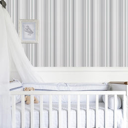 Papel de Parede Listra Irregular Malva