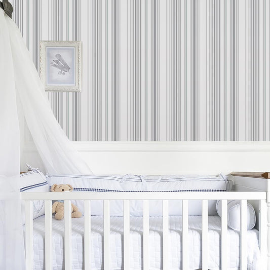 Papel de Parede Listra Irregular Malva