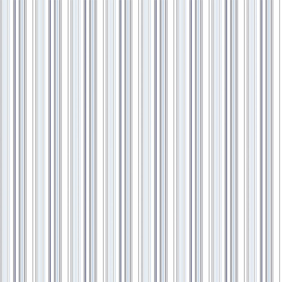 Papel de Parede Infantil Listra Irregular Azul