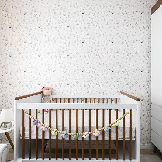 Papel de Parede Infantil Raposa Bege