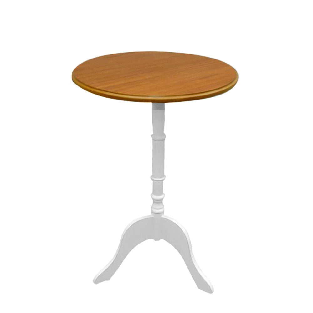 Mesa de Apoio Siena Branco e Madeira