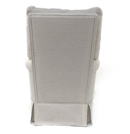 Poltrona de Amamentação Mommy com Puff e Balanço Linho Cru