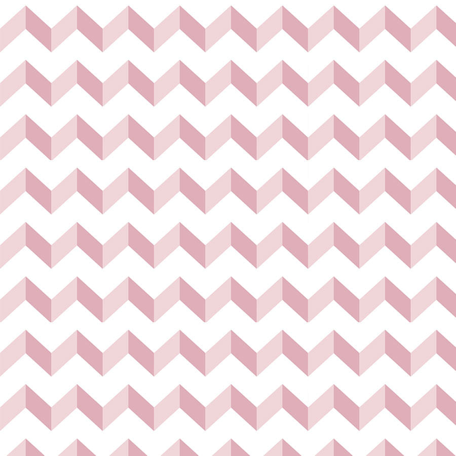 Papel de Parede Infantil Chevron Rosa Claro