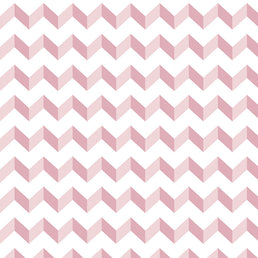 Papel de Parede Infantil Chevron Rosa Claro