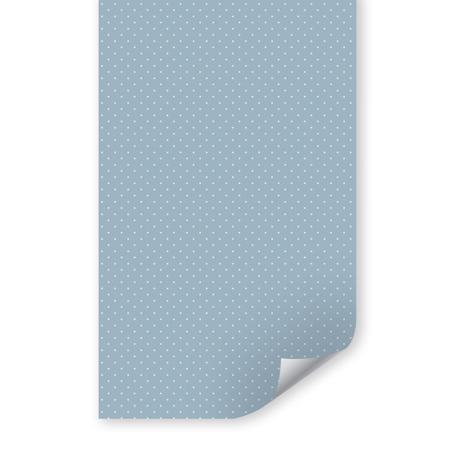 old-Papel de Parede Mini Poá Fundo Azul Clássico