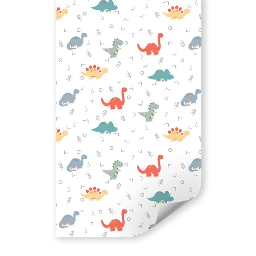 Papel de Parede Infantil Dino Color