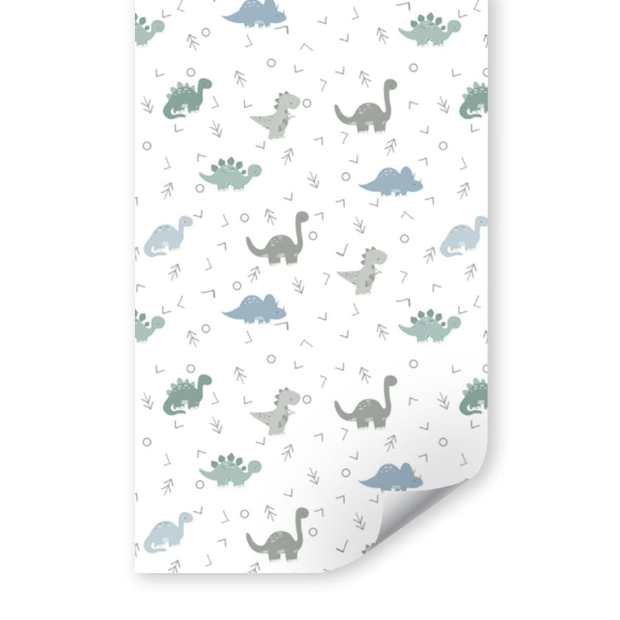 Papel de Parede Infantil Dino Verde