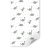 Papel de Parede Infantil Dino Cinza