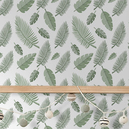 Papel de Parede Infantil Folhagens